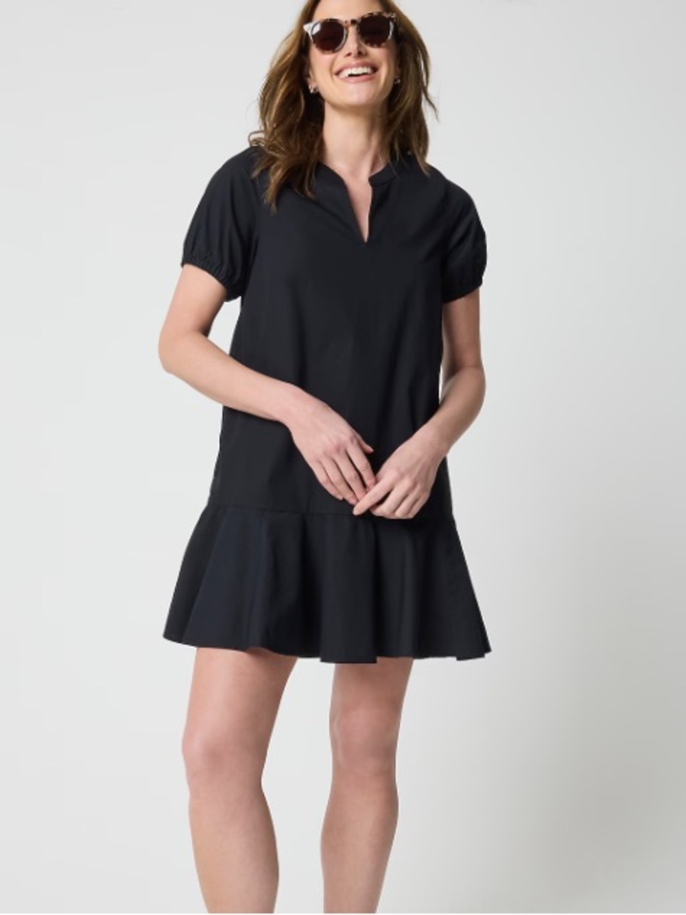 J crew black Mini shirt-dress